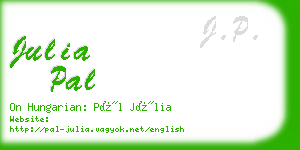 julia pal business card